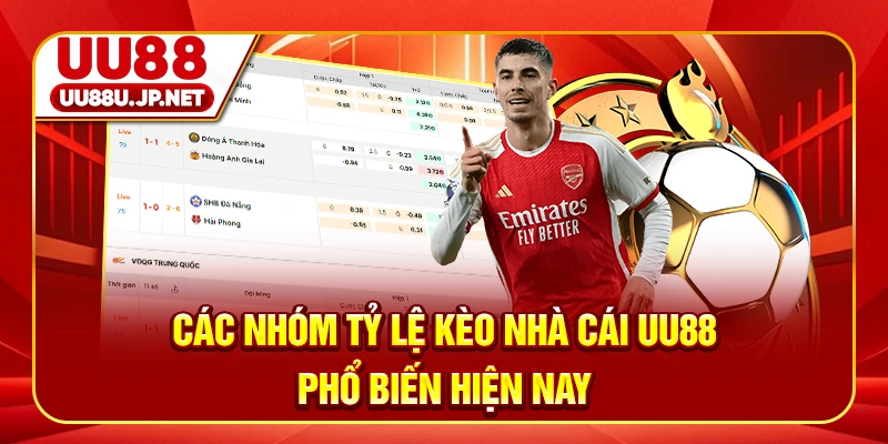 Các nhóm tỷ lệ kèo nhà cái UU88 phổ biến hiện nay