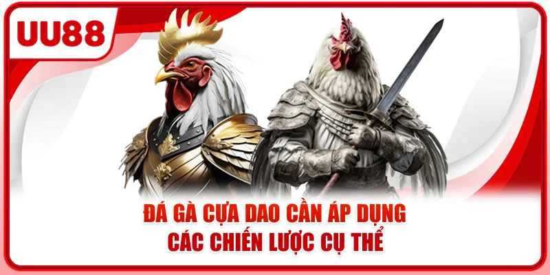 Đá gà cựa dao cần áp dụng các chiến lược cụ thể