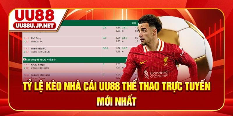 Tỷ Lệ Kèo Nhà Cái UU88 Thể Thao Trực Tuyến Mới Nhất